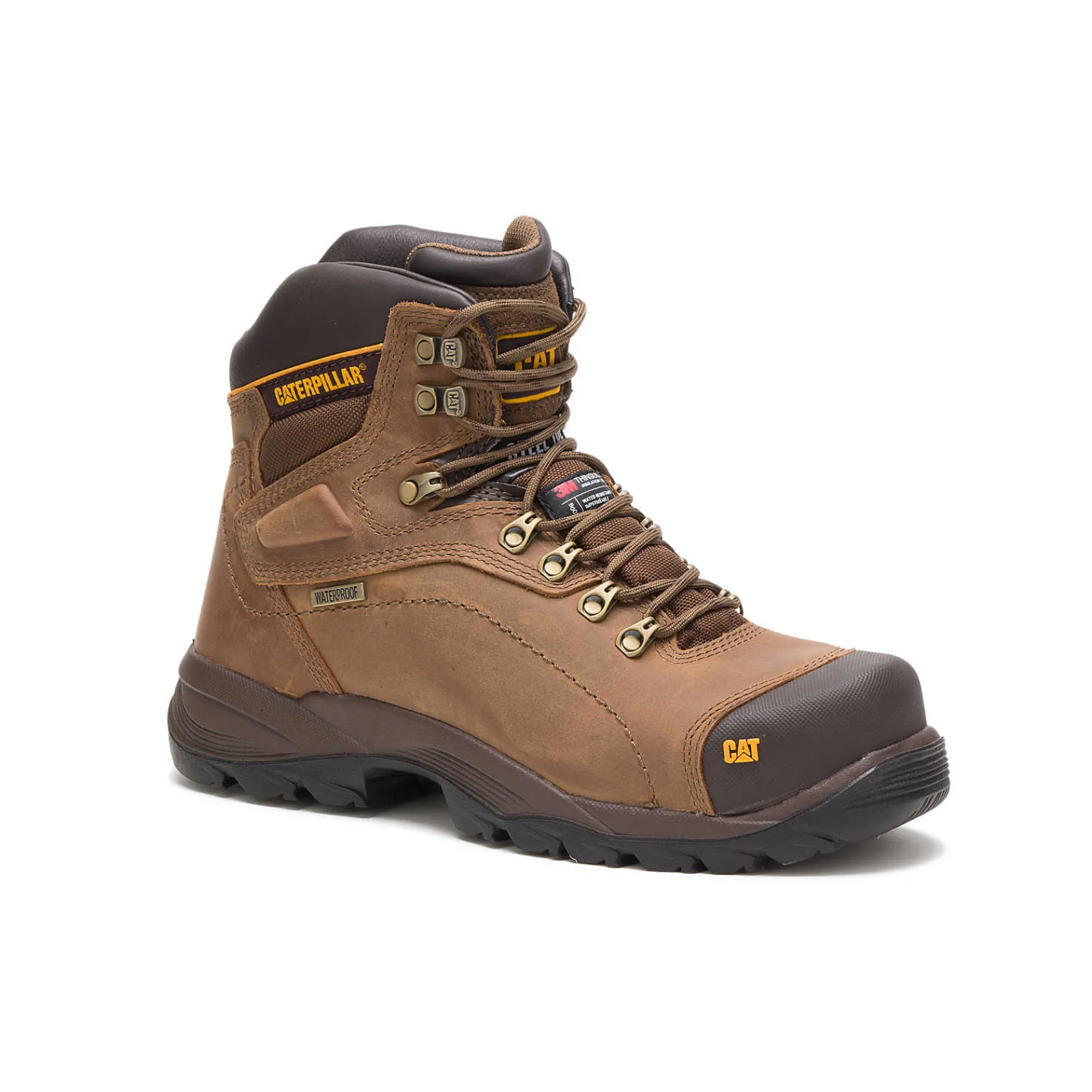 Cat Footwear Slip Resistant | Waterproof*Diagnostic Hi Waterproof Thinsulate™ Steel Toe Work Boot