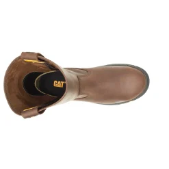 Cat Footwear Slip Resistant | Pull-Ons*Drawbar Steel Toe Work Boot
