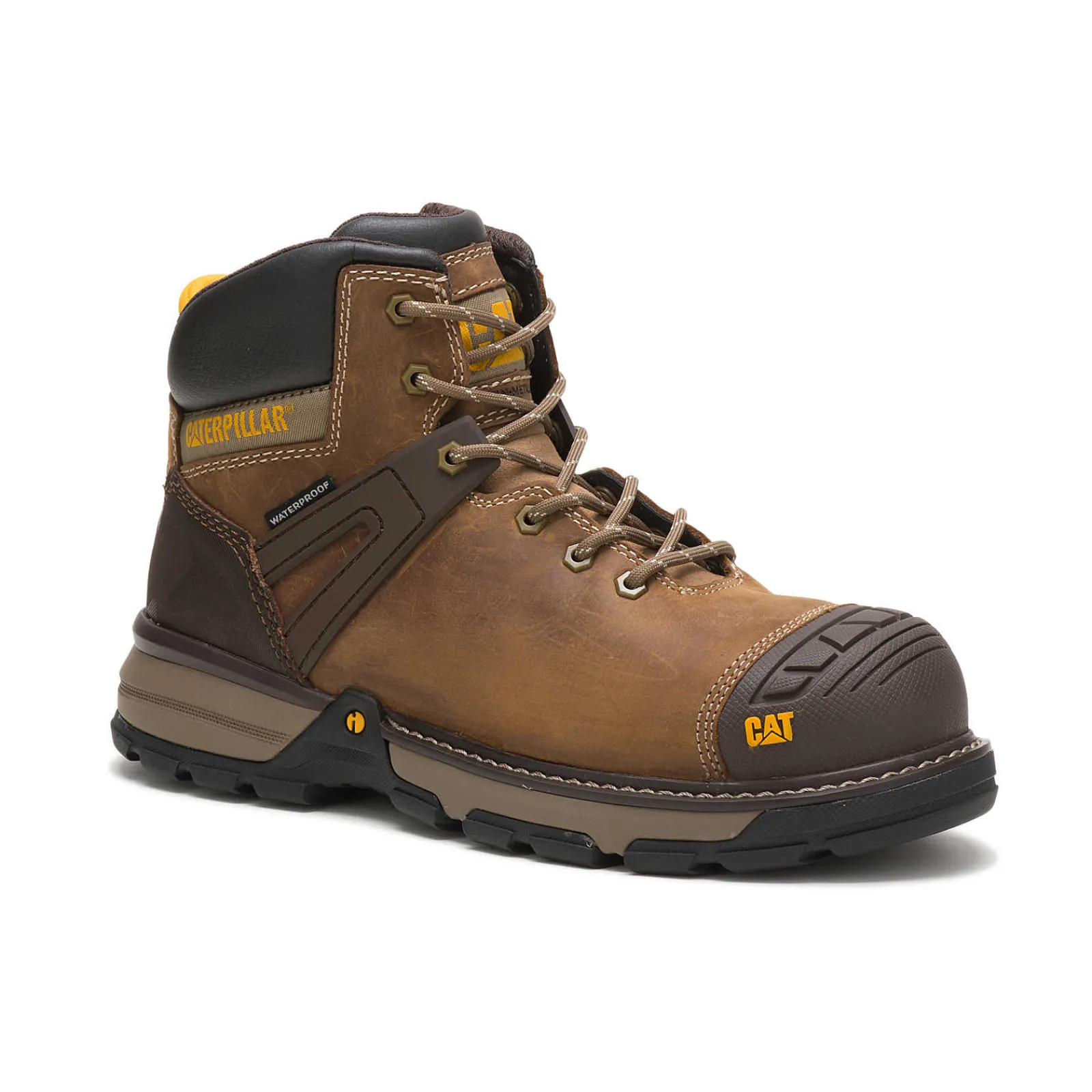 Cat Footwear Slip Resistant | Composite Toe*Excavator Superlite Waterproof Carbon Composite Toe Work Boot