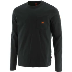 Cat Footwear Ppe | Tops & Outerwear*Flame Resistant Logo Pocket Long Sleeve Tee