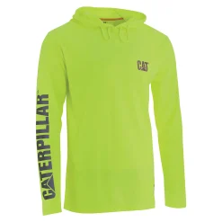 Cat Footwear Ppe | Tops & Outerwear*HiVis UPF Hooded Long Sleeve Tee