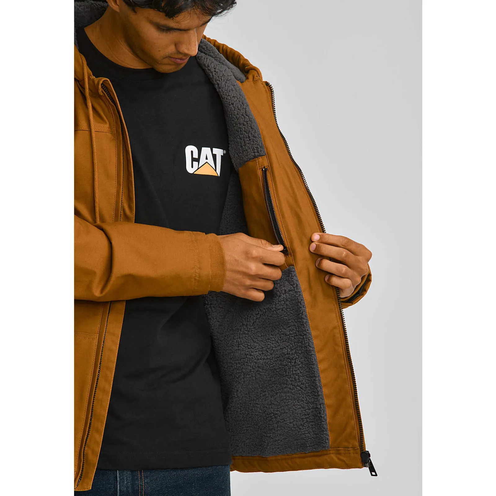 Cat Footwear Tops & Outerwear*Hooded Sherpa-Lined Jacket