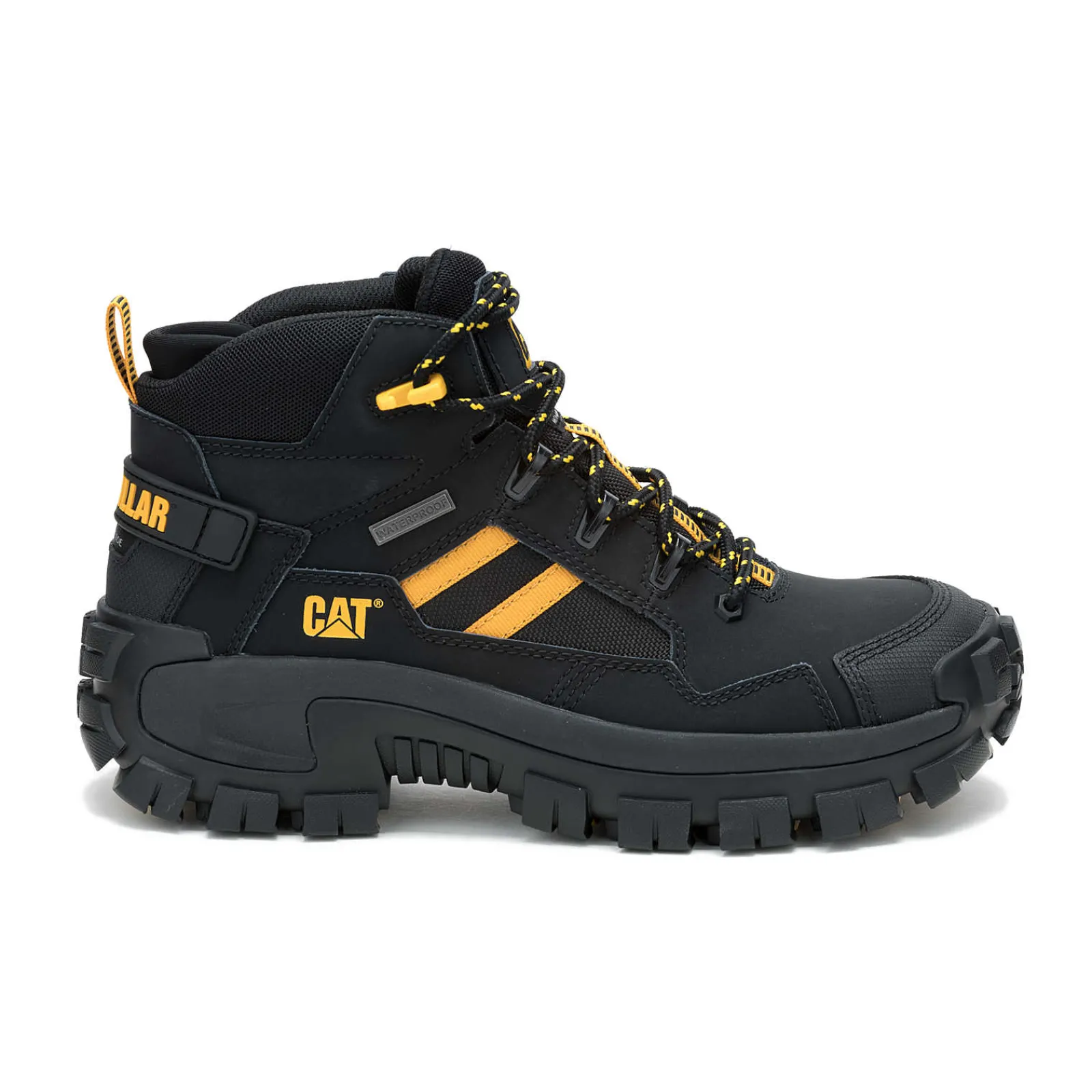 Cat Footwear Slip Resistant | Waterproof*Invader Mid Vent Waterproof Composite Toe Work Boot