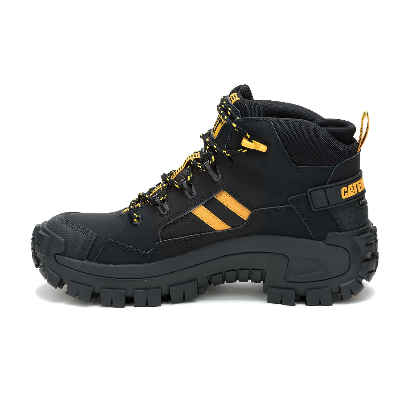Cat Footwear Slip Resistant | Waterproof*Invader Mid Vent Waterproof Composite Toe Work Boot