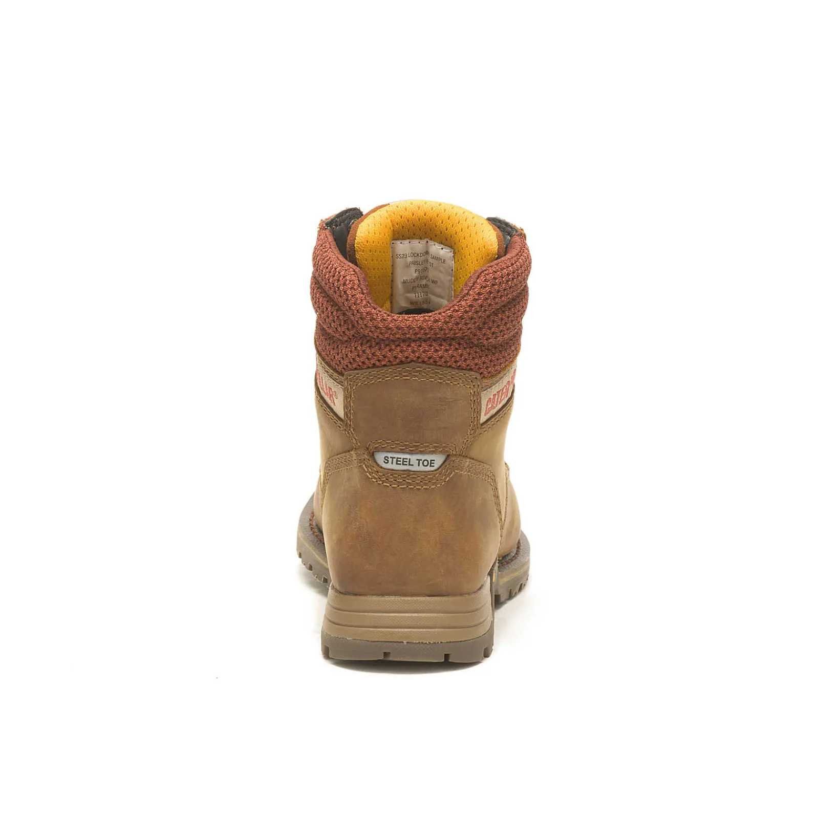 Women Cat Footwear Slip Resistant | Steel Toe*Paisley 6" Steel Toe Work Boot