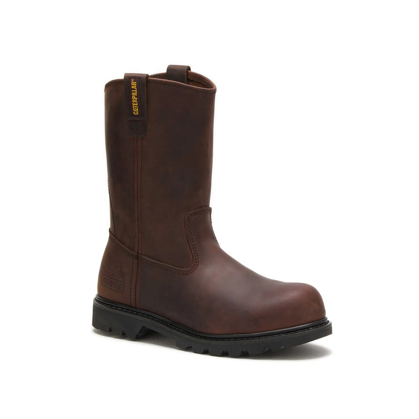Cat Footwear Slip Resistant | Pull-Ons*Revolver Steel Toe Work Boot