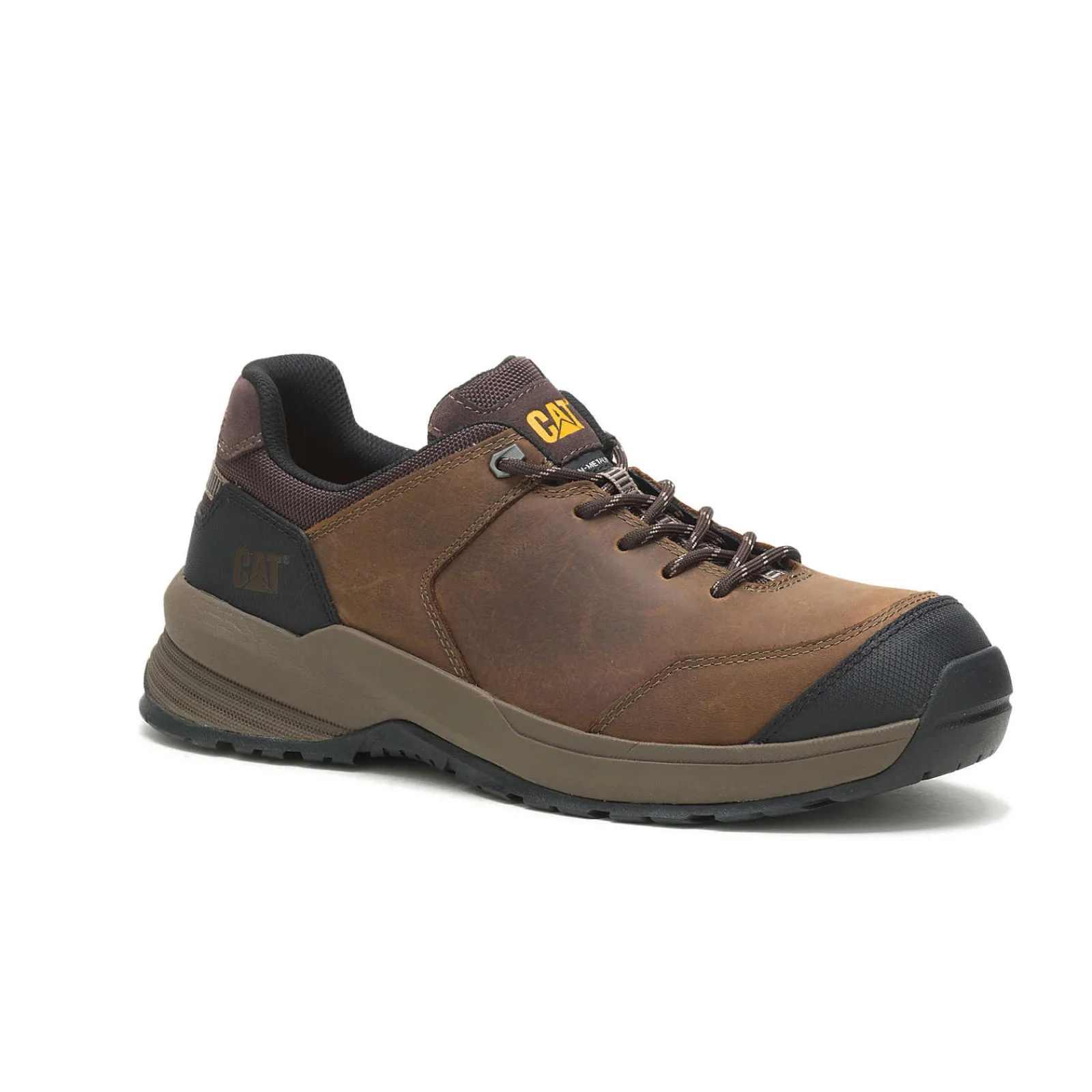 Cat Footwear Slip Resistant | Lightweight*Streamline 2.0 Leather Composite Toe Work Shoe