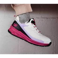 Women Cat Footwear Lightweight | Slip Resistant*Streamline Runner Carbon Composite Toe Work Shoe