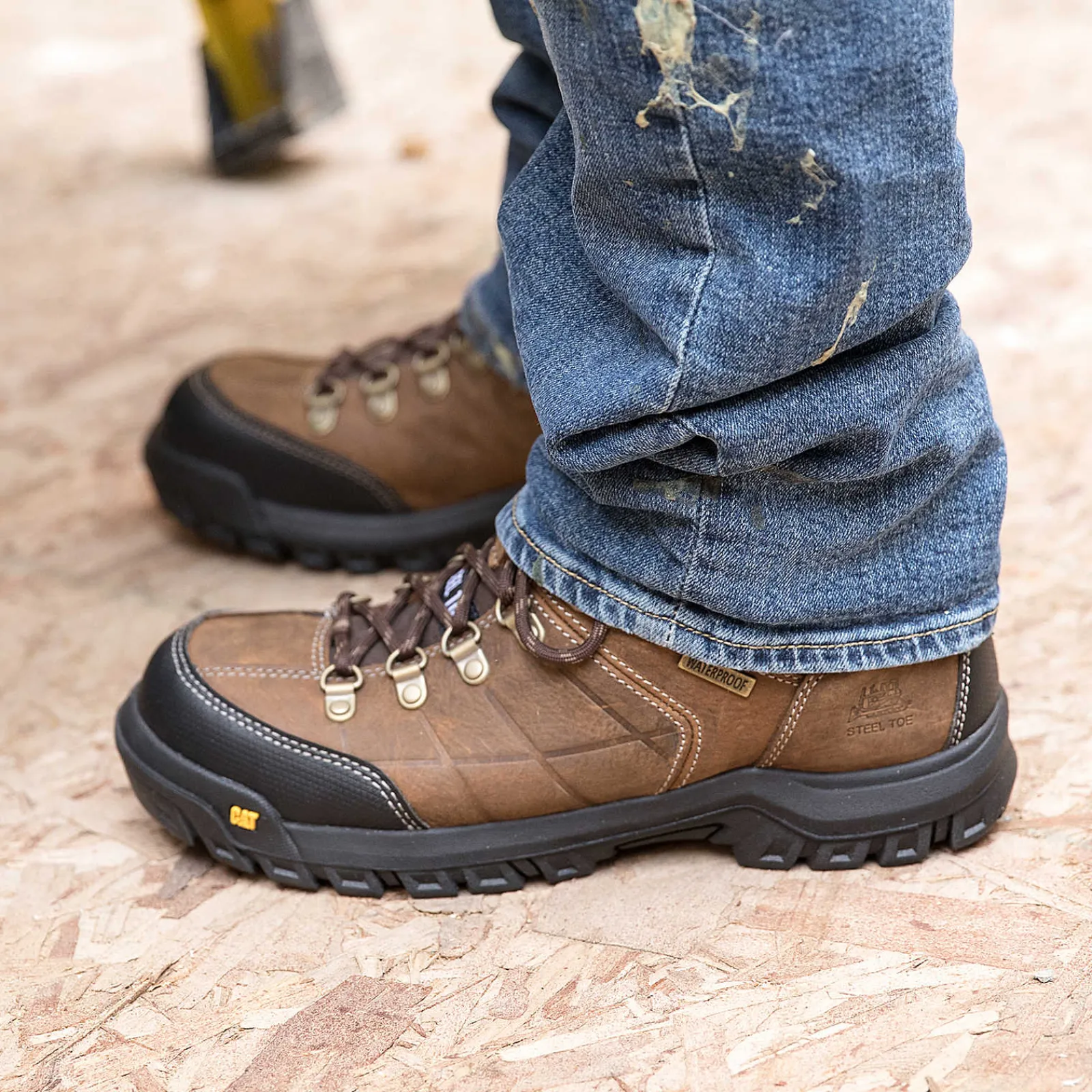 Cat Footwear Slip Resistant | Waterproof*Threshold Waterproof Steel Toe Work Boot